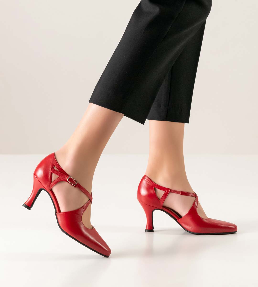 Ines Chaussures de danse pour femmes Werner Kern Tango en rouge
