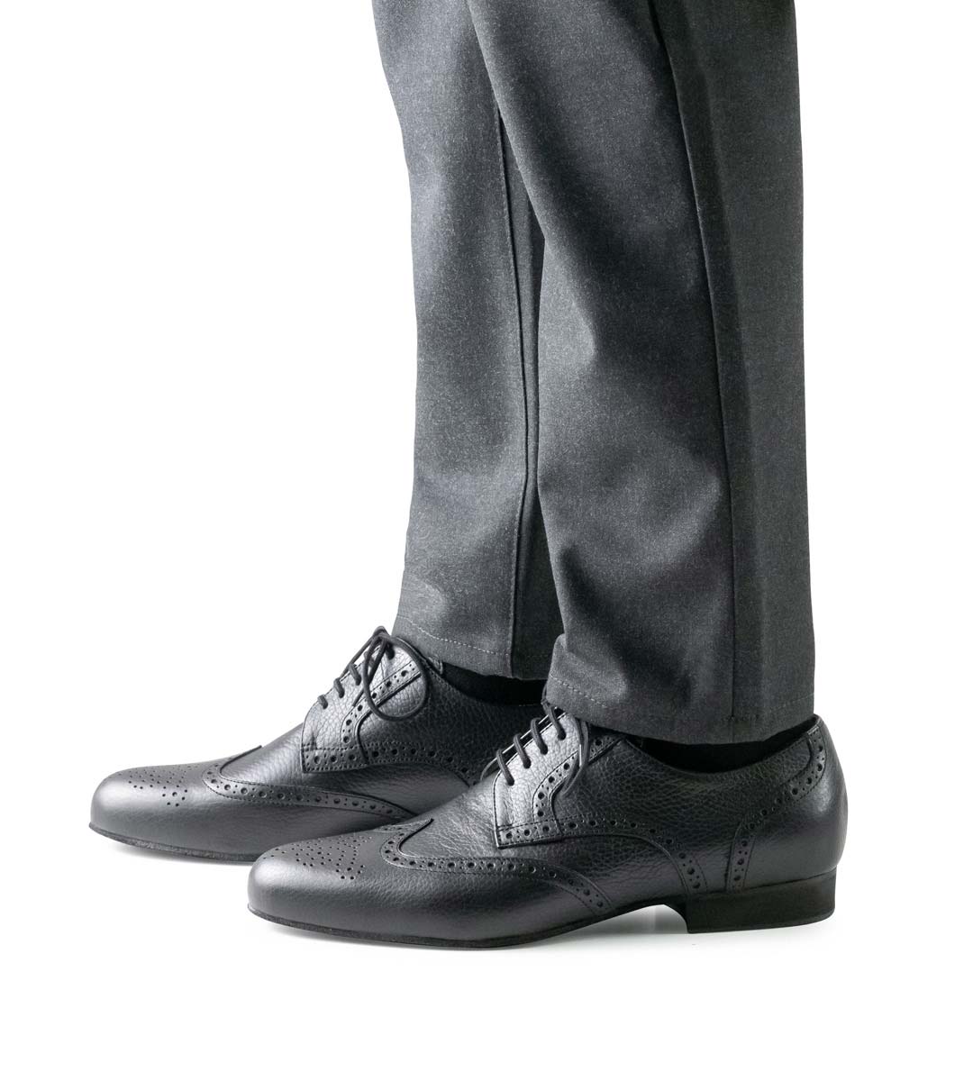 Tarento Vue de côté de la chaussure de danse pour hommes Werner Kern avec une hauteur de talon de 2 cm