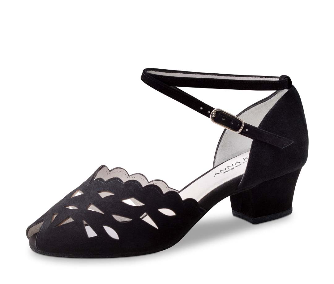 Chaussures de danse pour femmes Anna Kern avec bride à la cheville en noir