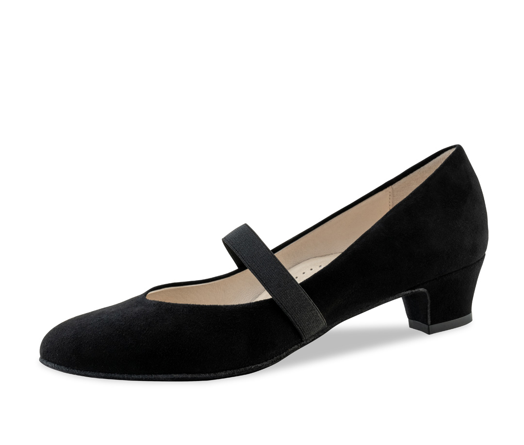 Chaussures de danse plates noires pour femmes de Werner Kern