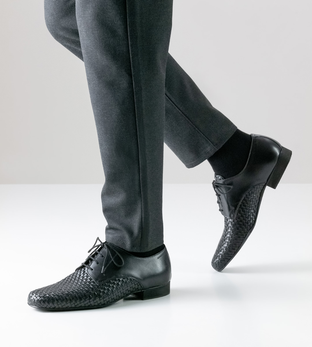 Chaussures de danse pour hommes tressées de Werner Kern en noir