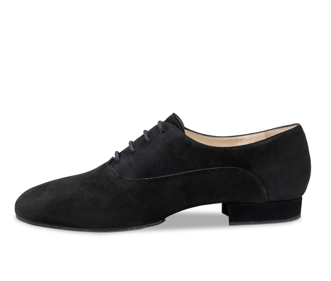 Chaussures de danse d'entraînement à semelle fendue en cuir velours à lacets de Werner Kern