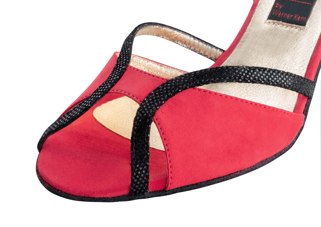 Cosima Détail de la chaussure de danse ouverte pour femmes Nueva Epoca Tango