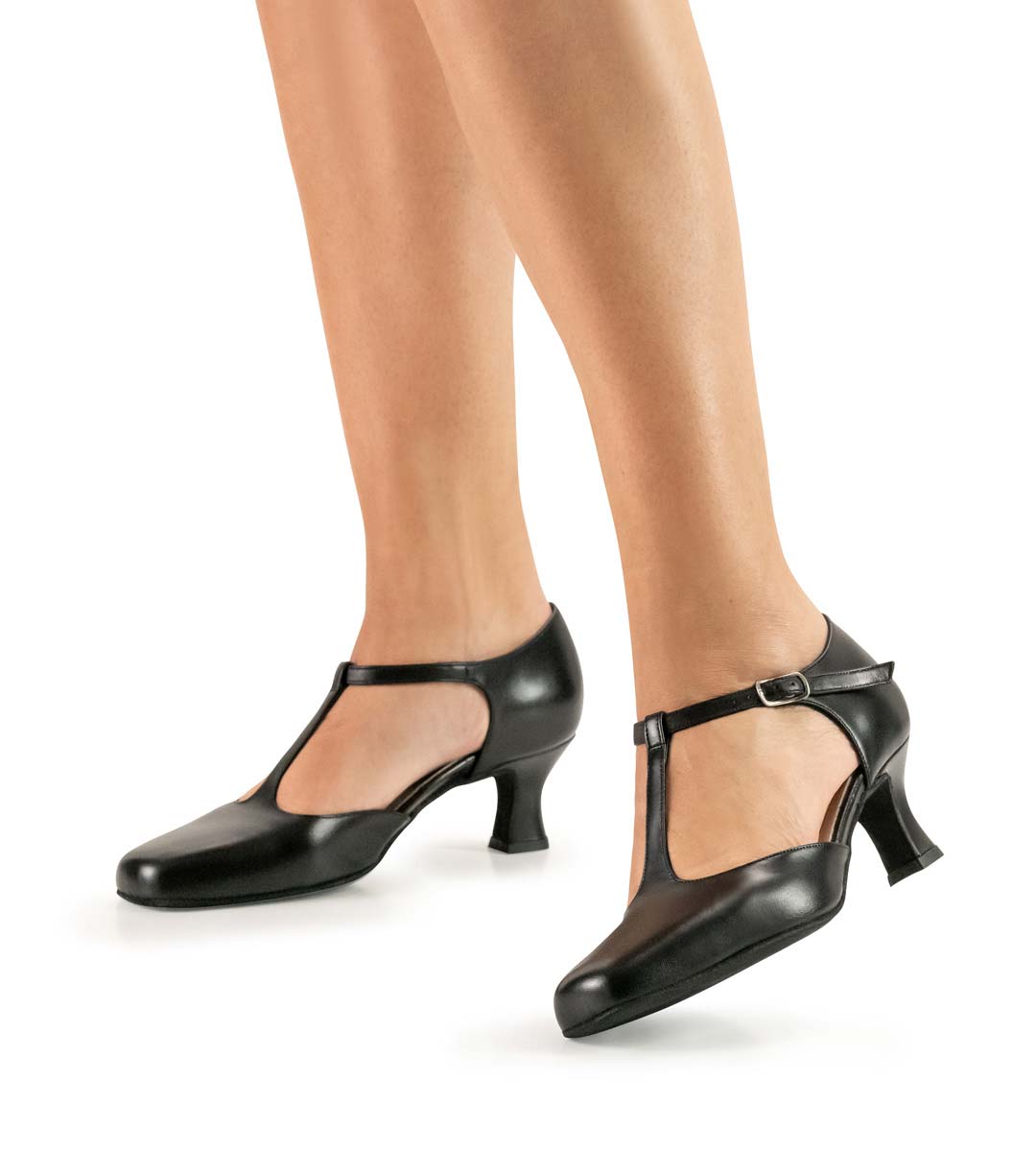Celine Chaussure de danse pour dames Werner Kern fermée en cuir noir de 5,5 cm de haut