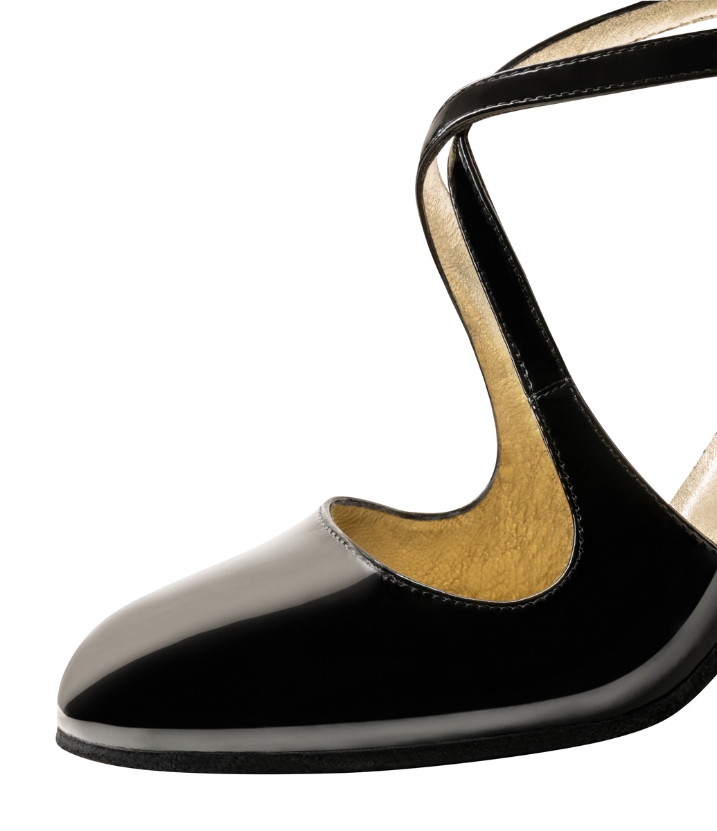 Lupe Vue détaillée de la zone avant de la chaussure de danse pour femmes Nueva Epoca