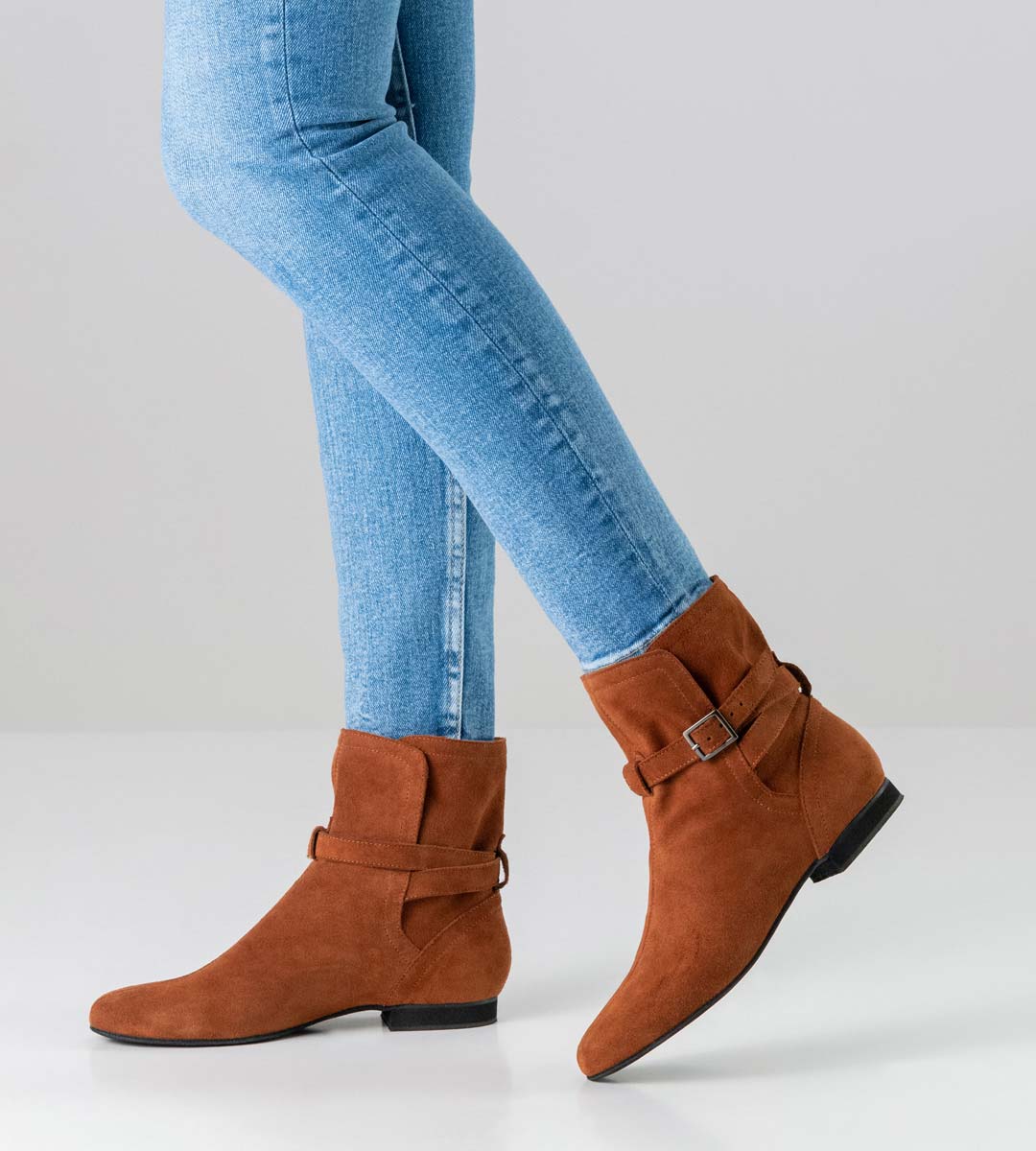 Bottes de danse Linedance de Werner Kern en velours marron