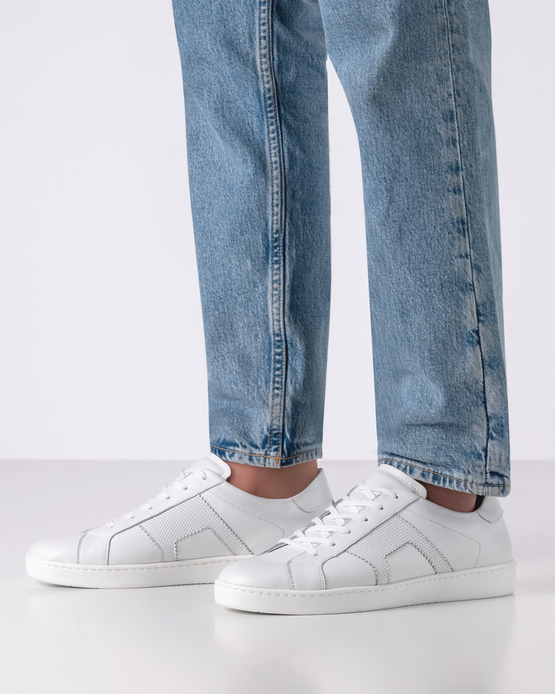 Marsala - COMING SOON Baskets de danse blanches pour hommes, polyvalentes, fabriquées en Italie par Werner Kern.