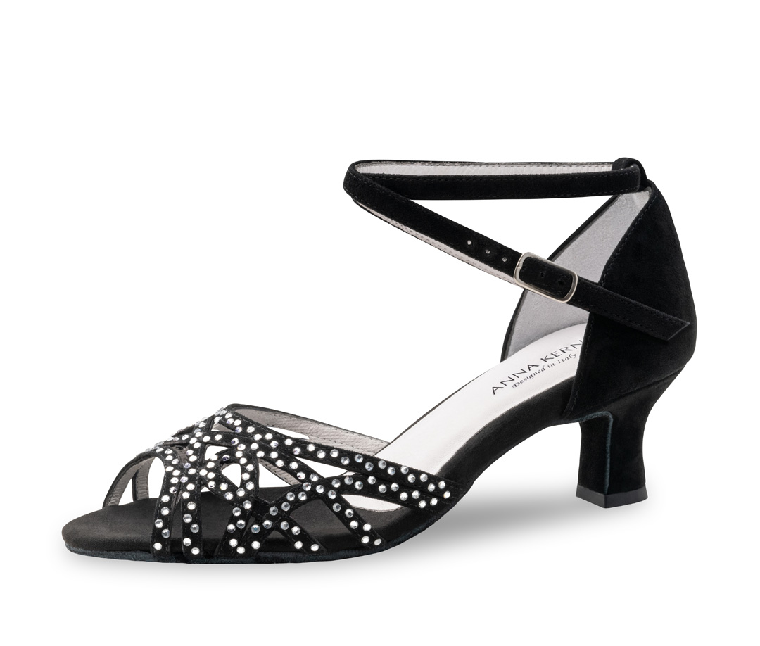Chaussures de danse pour femmes Clemence avec strass et un talon de 5 cm