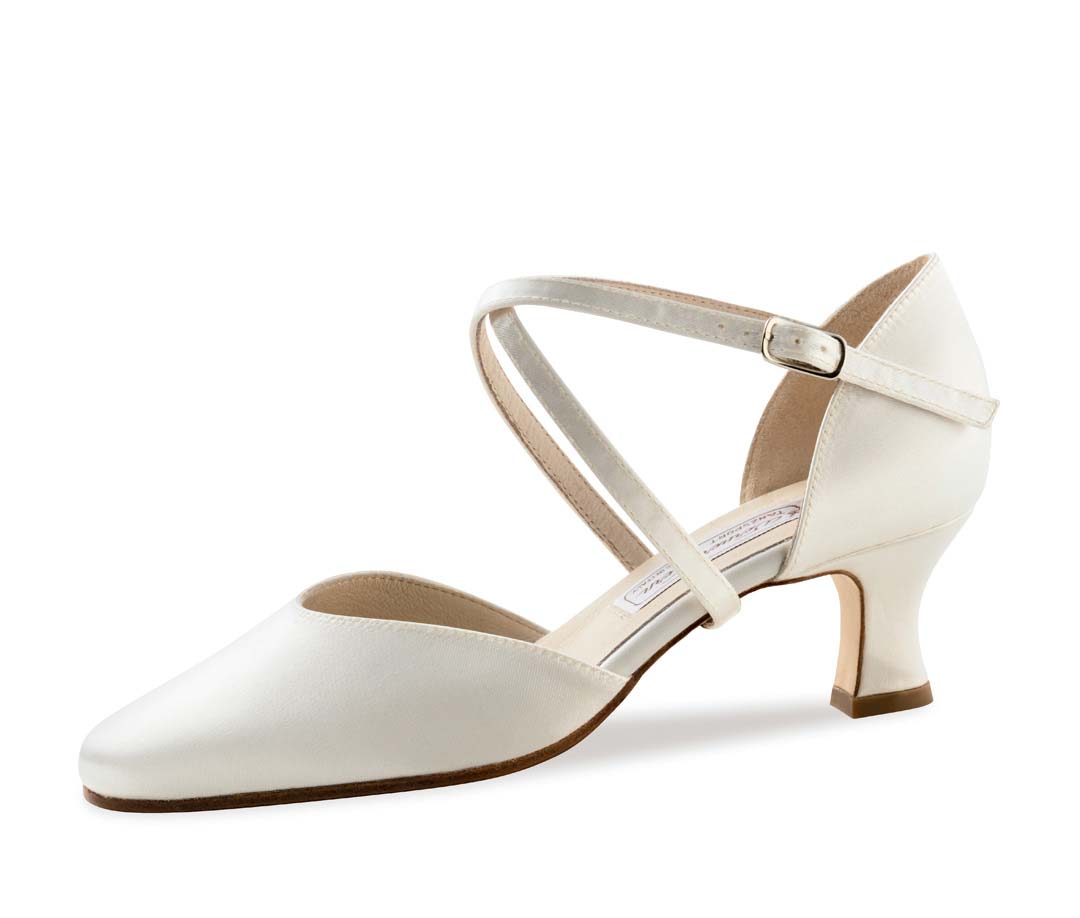 Chaussure de mariée semi-ouverte de Wern Kern avec semelle en cuir
