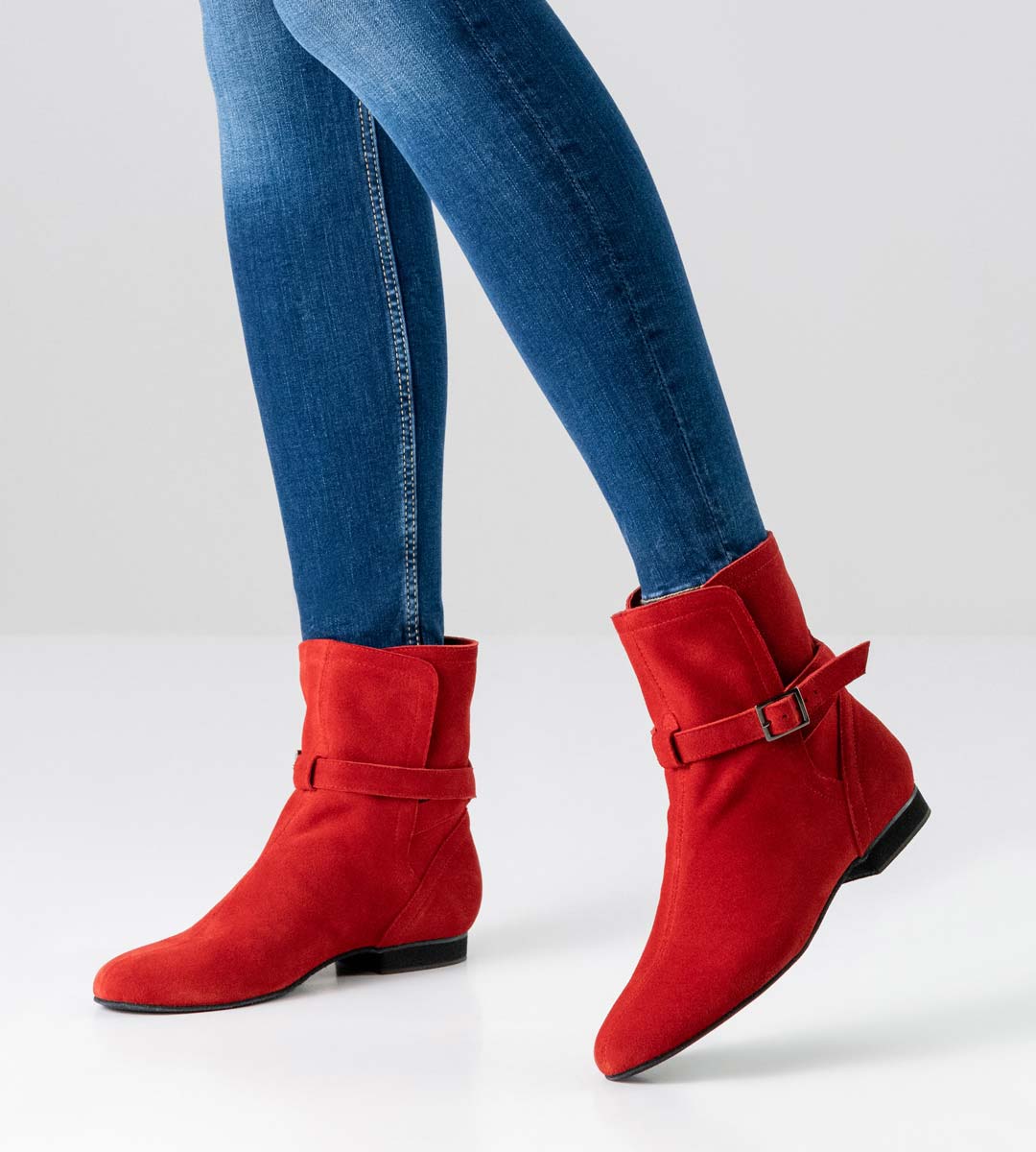 Harper Bottes de danse rouge Linedance de Werner Kern avec talon de 1,5 cm