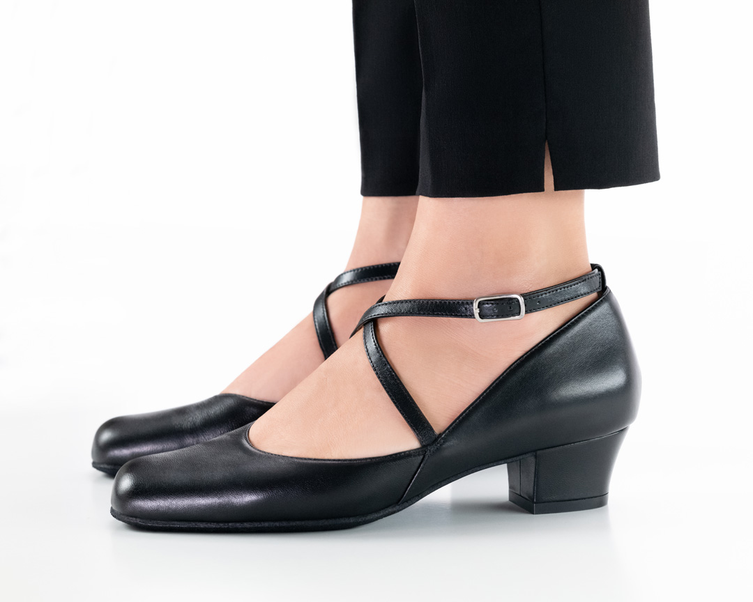 Marion Chaussures de danse pour femmes Werner Kern noires avec bride de cou-de-pied
