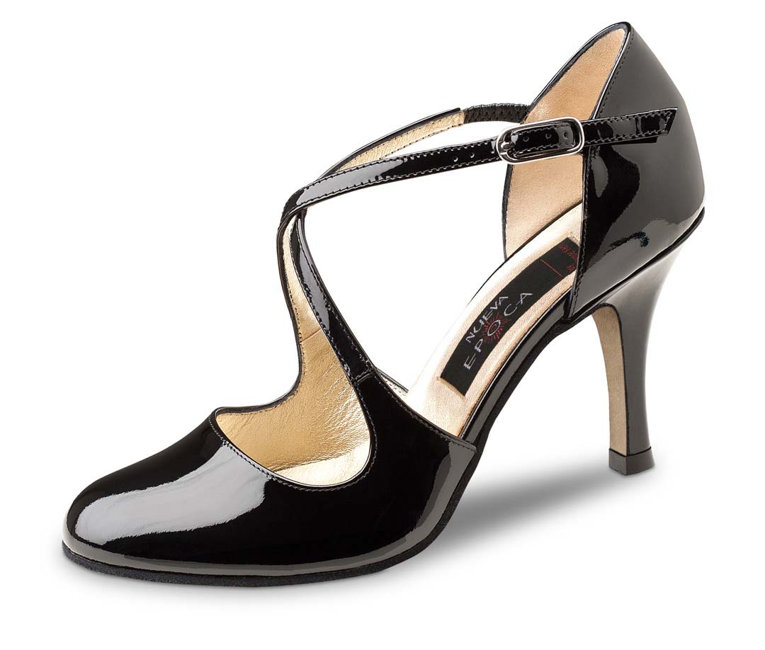 Chaussures de danse pour femmes noires de Nueva Epoca avec semelle en cuir