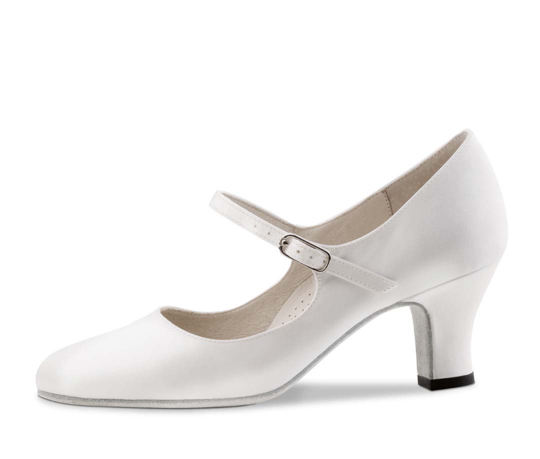 Ashley Werner Kern Chaussures de mariée en satin blanc