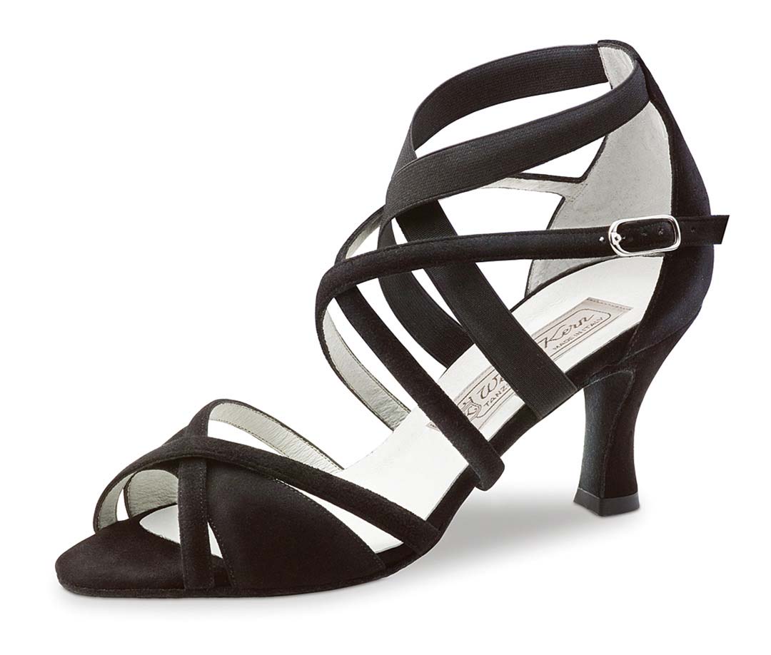 Chaussure de danse ouverte Werner Kern Salsa pour femmes avec bandage élastique