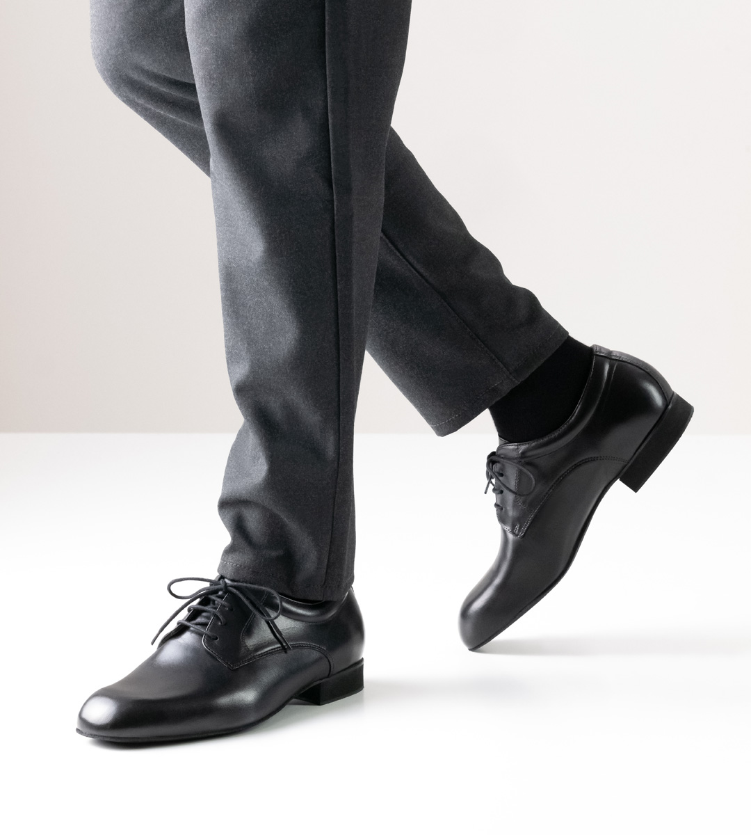 Chaussures de danse pour hommes Werner Kern pour pieds larges en noir