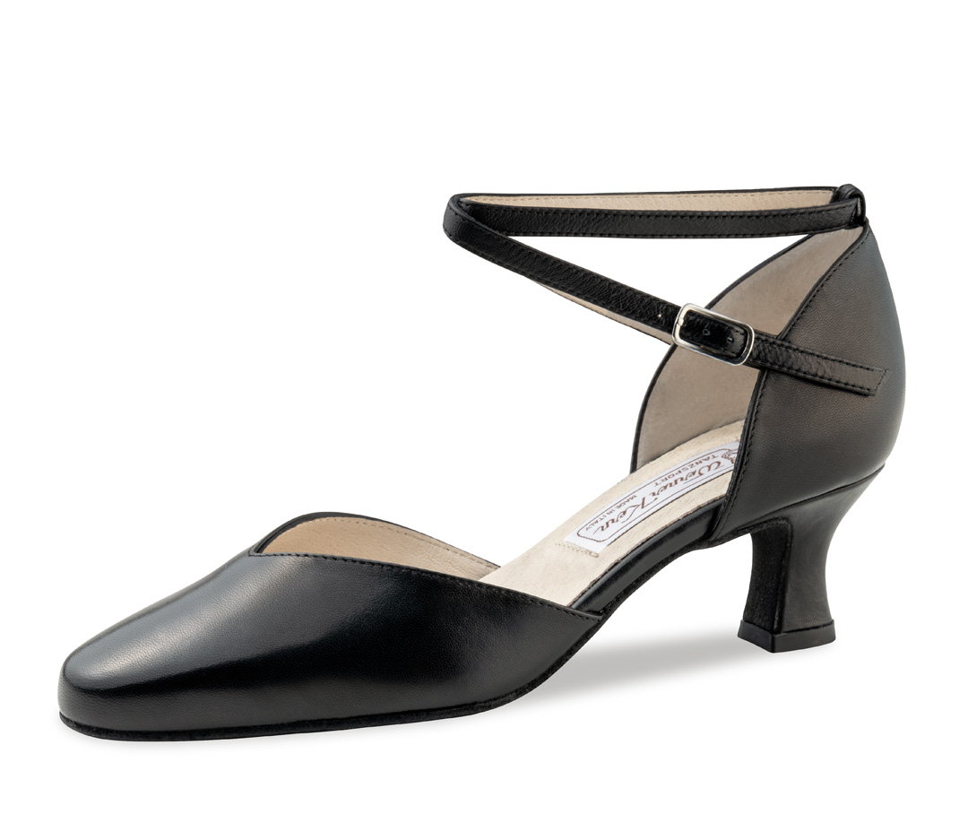 chaussure de danse fermée Werner Kern pour femme en cuir noir