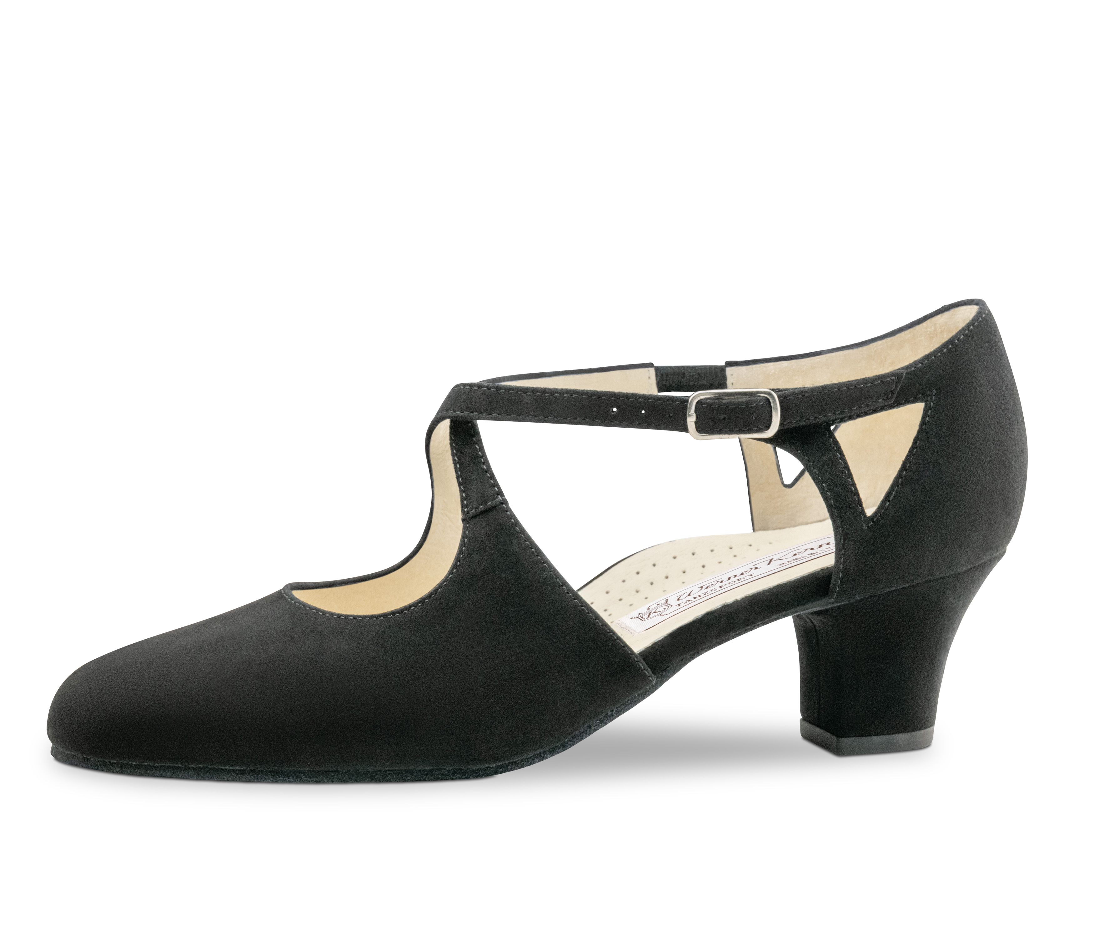 Gala Chaussures de danse fermées pour femmes Werner Kern en velours noir