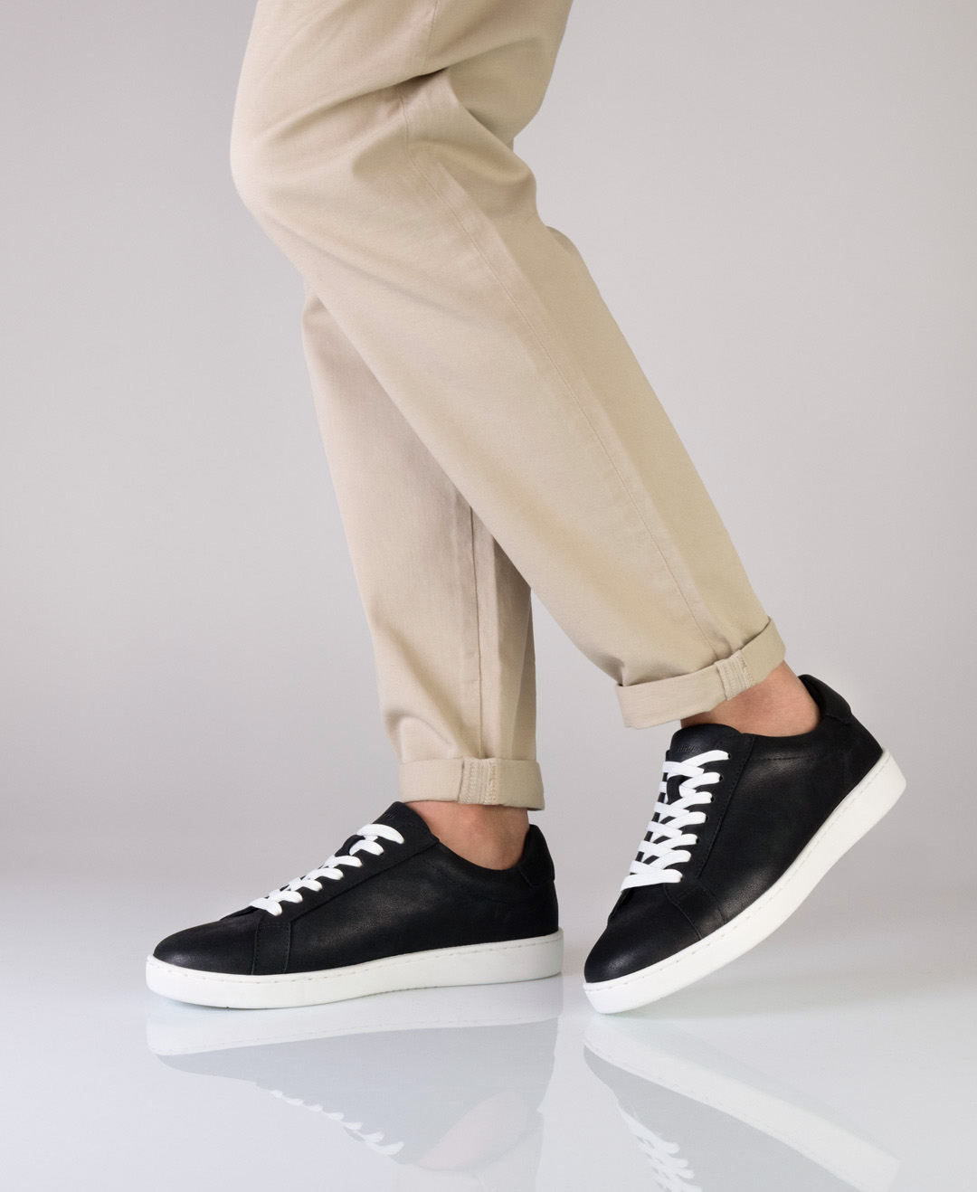 Baskets de danse Suny 7410 en cuir nappa noir