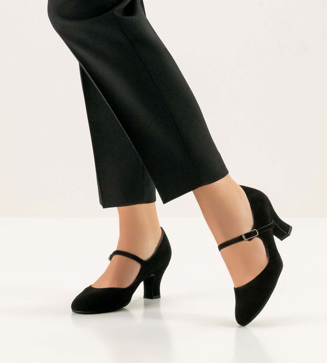 Ashley Chaussures de danse pour femmes Werner Kern noires avec bride