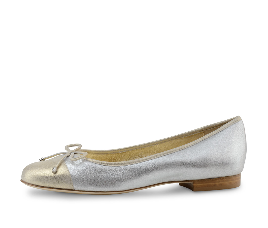 Ballerine en velours doux et brillant