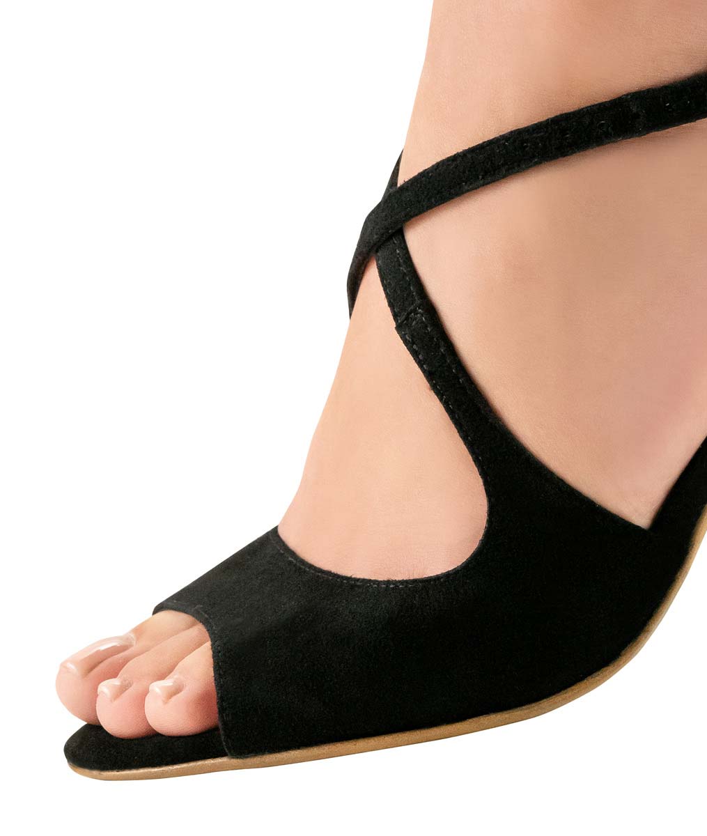 Martha Détail de la chaussure de danse pour femmes Nueva Epoca avec semelle en cuir