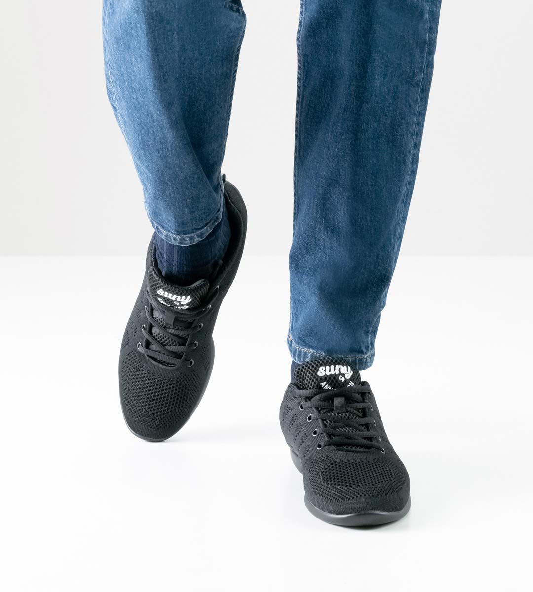 sneaker noir de danse pour hommes pour l'entraînement par Suny 