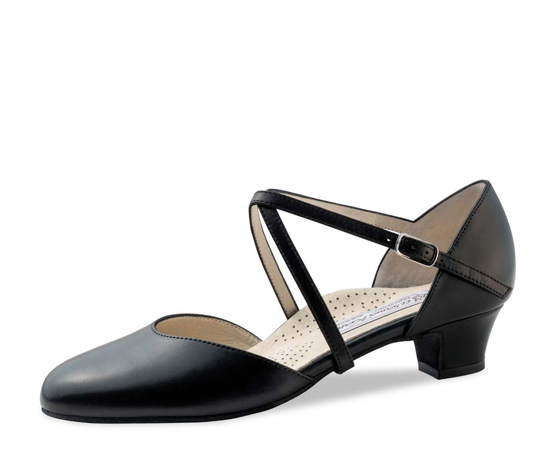 Chaussures de danse pour femmes en nappa noir de Werner Kern