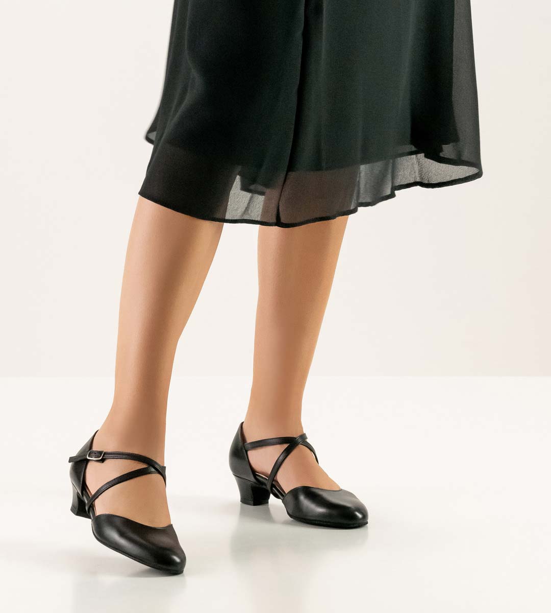 Chaussures de danse pour femmes en nappa noir de Werner Kern