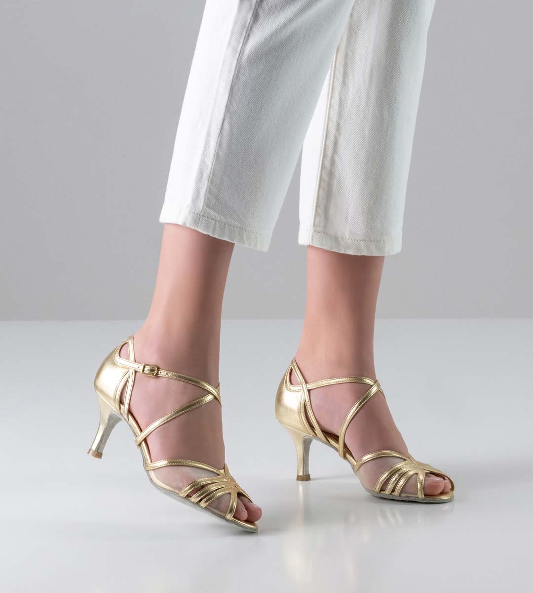 Chaussures de danse pour femmes de Nueva Epoca pour la salsa en optique transparente