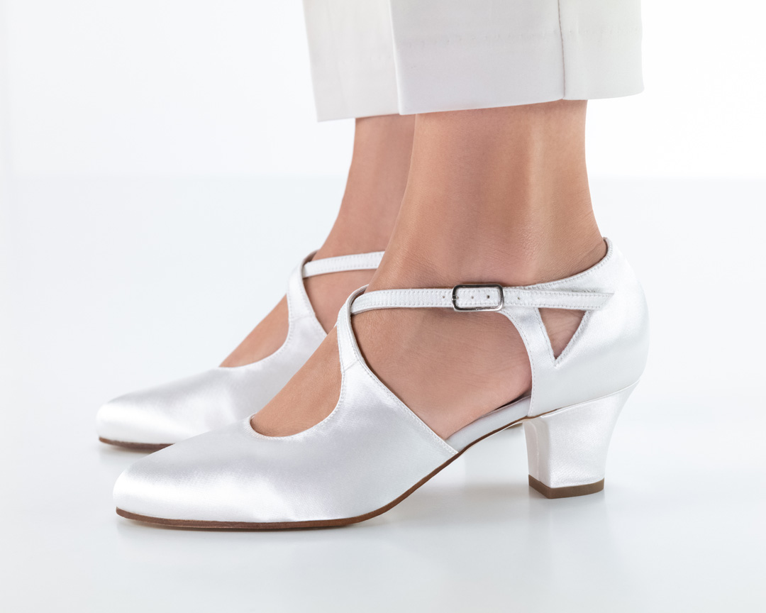 Gala Vue de face de la chaussure de mariée Werner Kern avec semelle en cuir
