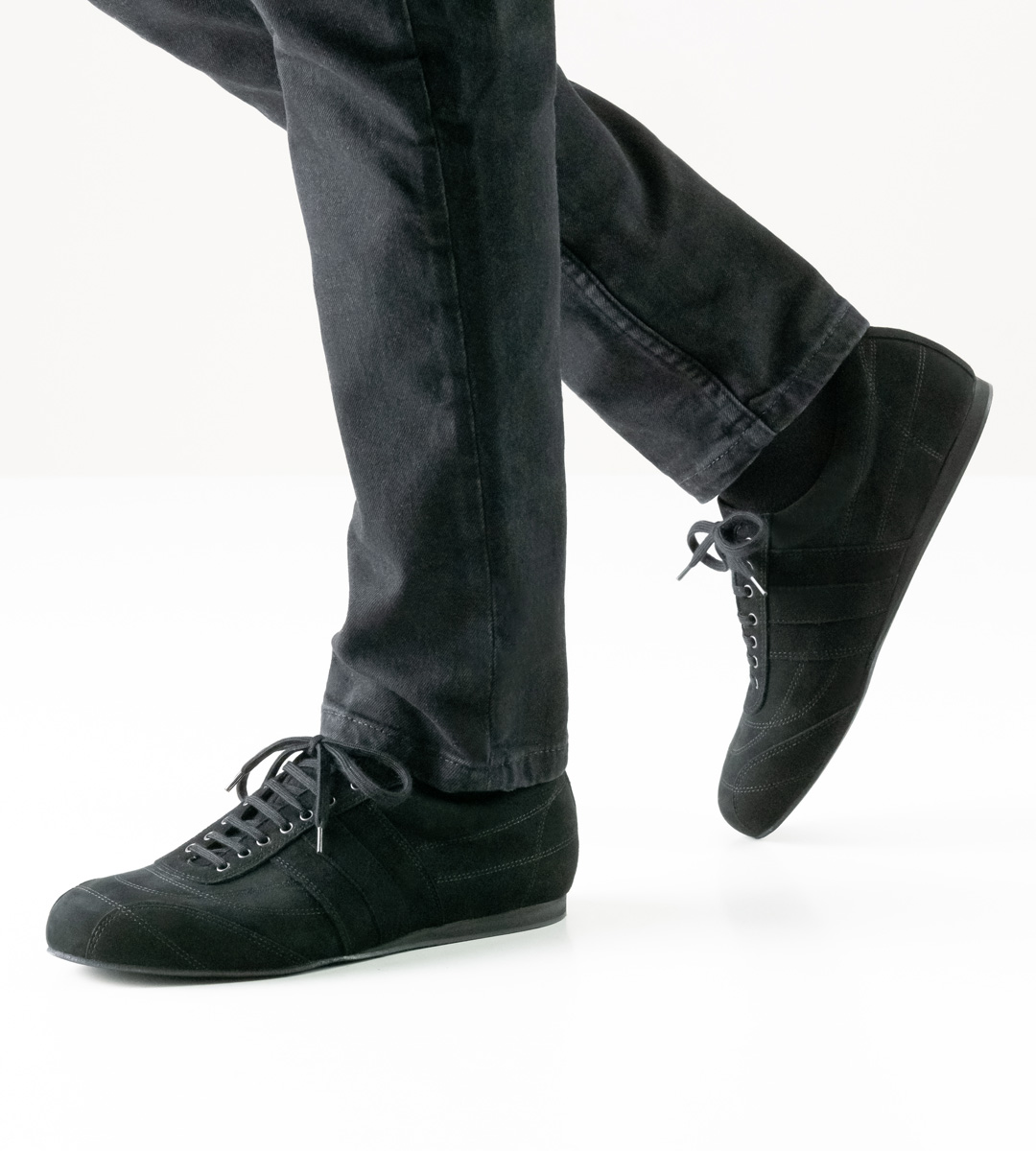 Chaussures de danse pour hommes noires Sneaker de Werner Kern pour semelles amovibles