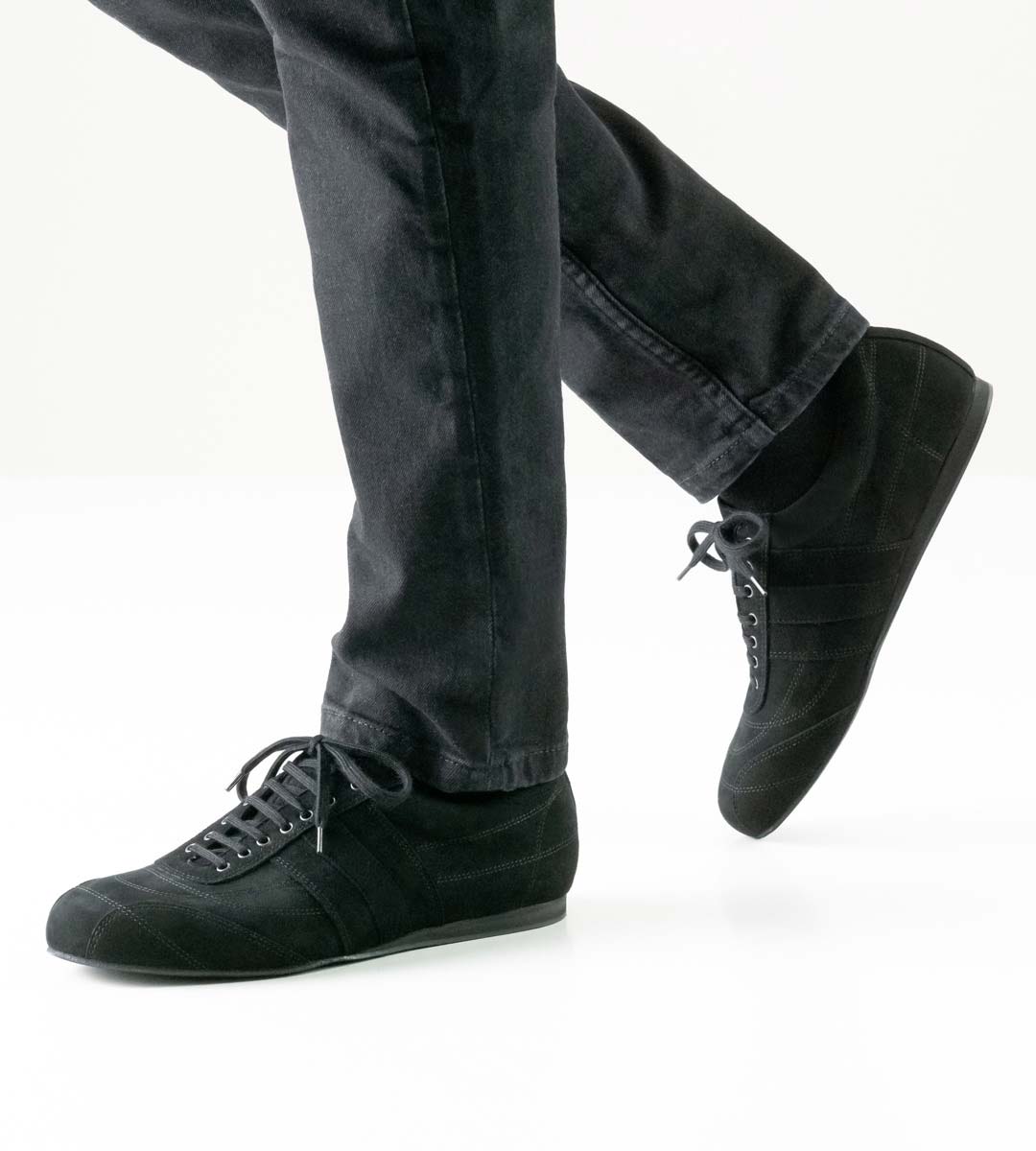 Cortino Chaussures de danse pour hommes noires Sneaker de Werner Kern pour semelles amovibles