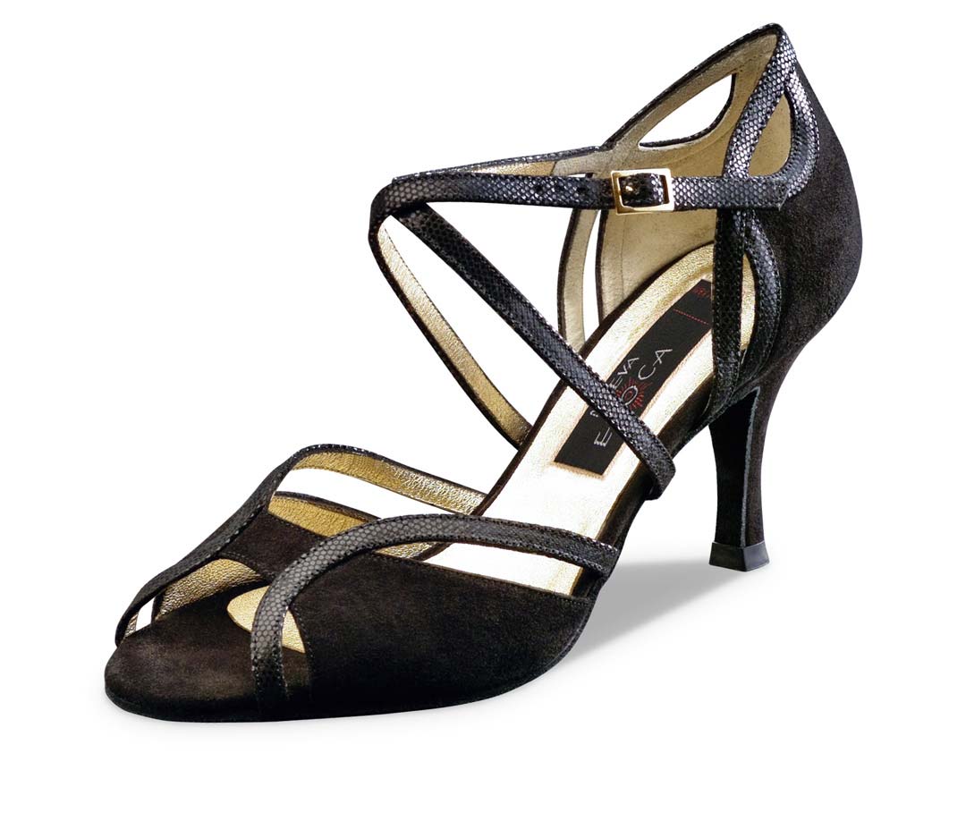 Chaussure de danse ouverte pour femmes Nueva Epoca en noir.