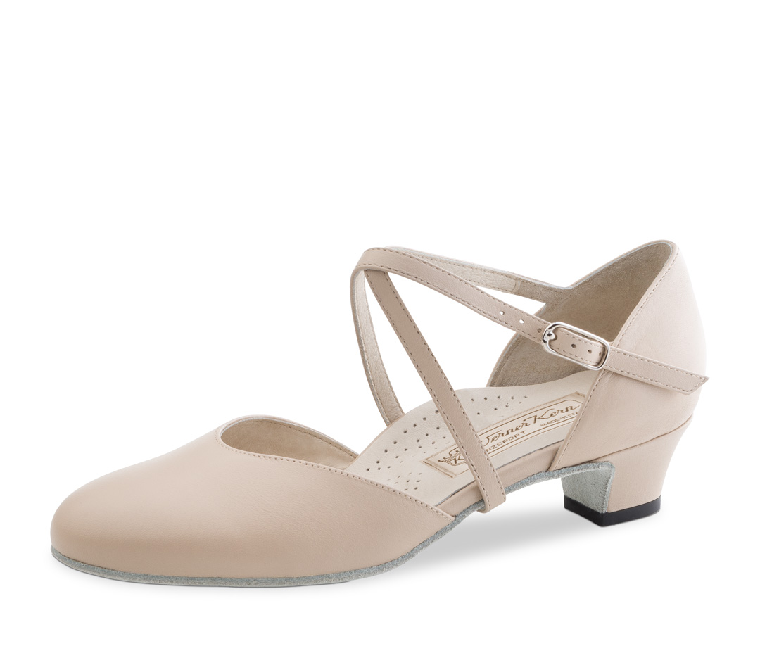 Chaussures de danse plates pour femmes Werner Kern en beige