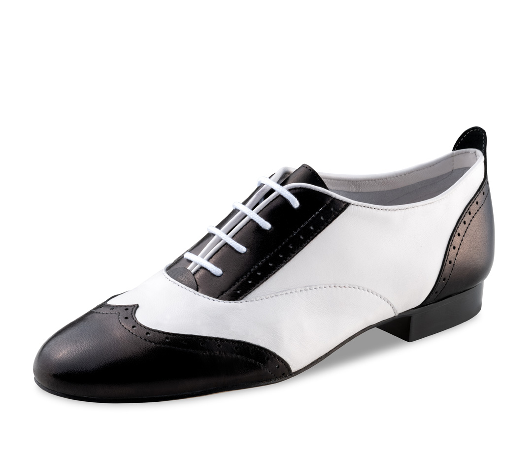 Chaussures de danse Swing pour femmes de Werner Kern en noir et blanc