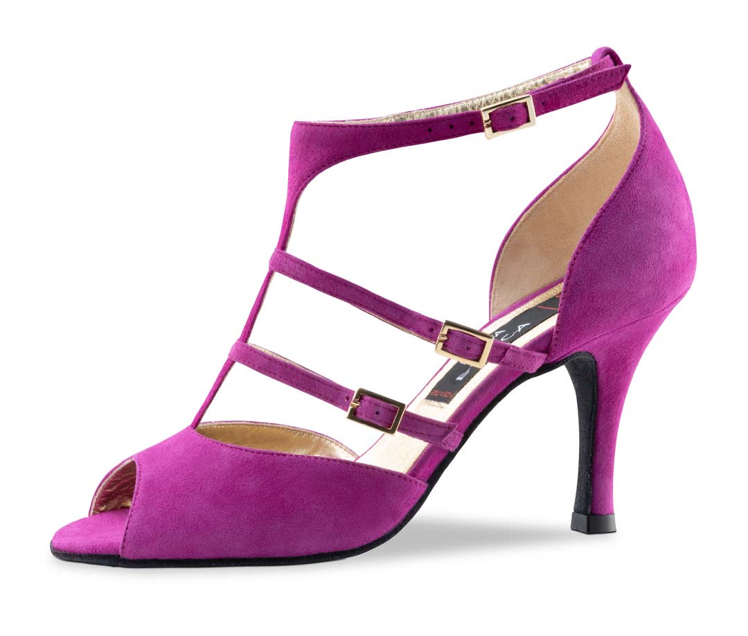 chaussures de danse ouvertes pour femmes de Nueva Epoca en fuchsia