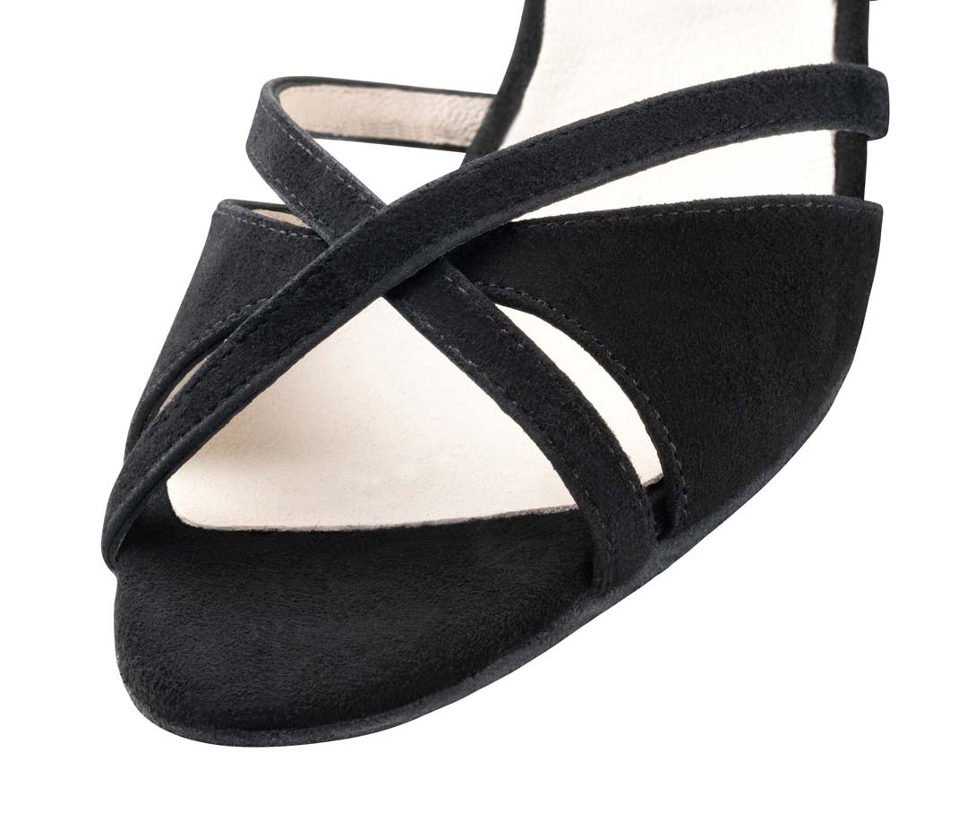 Elsa Vue des sangles de l'avant-pied de la chaussure de danse Werner Kern pour femme.