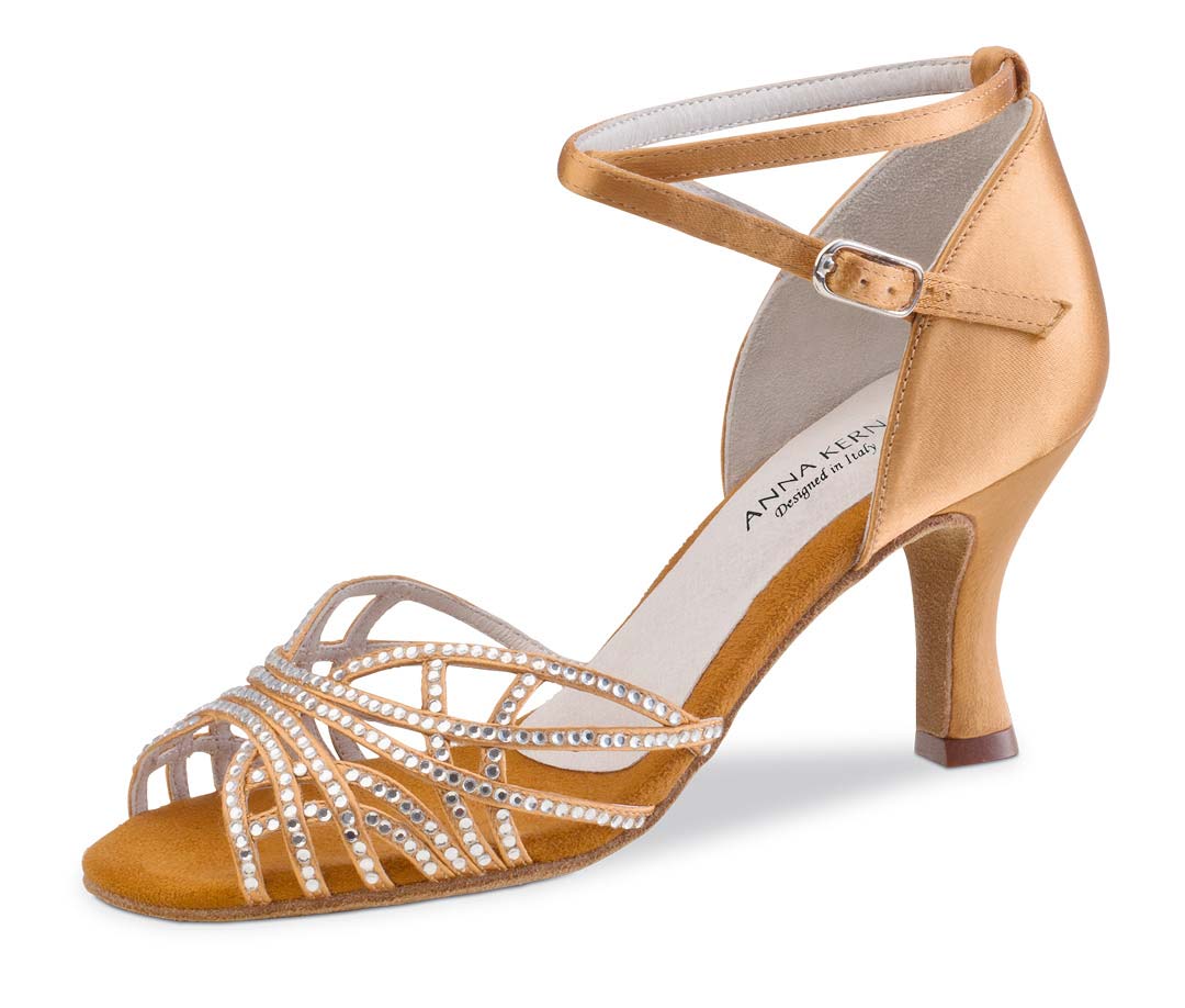 Chaussure de danse latine cloutée avec strass pour femmes par Anna Kern