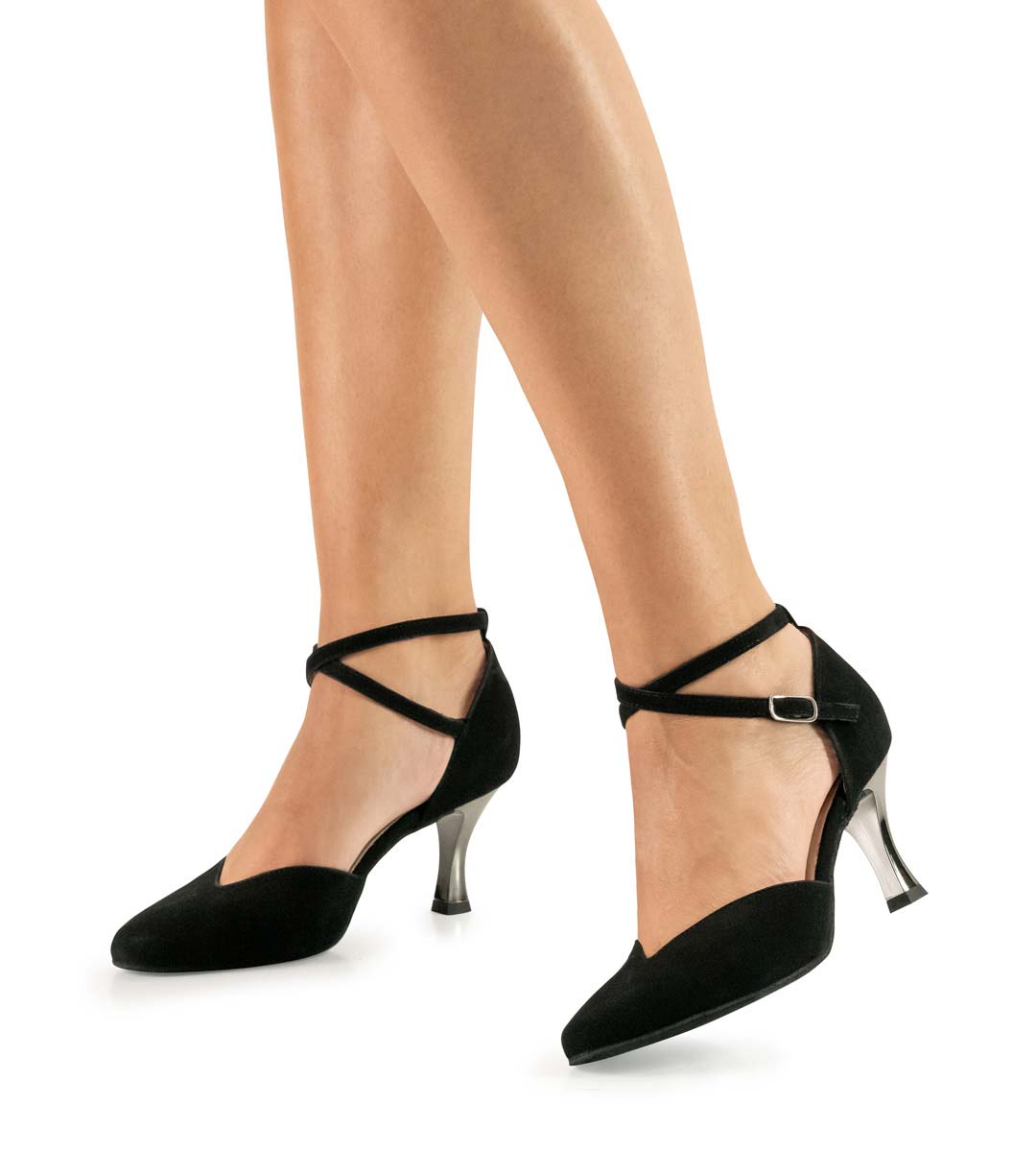 Melodie chaussure de danse Werner Kern noire pour femme avec talon en métal