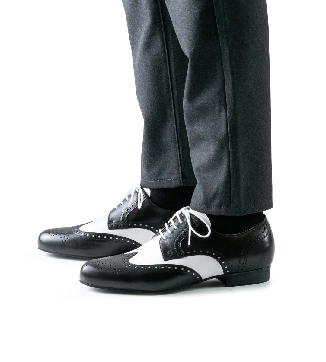 Udine Pantalon gris combiné avec une chaussure de danse pour homme Werner Kern de 2 cm de haut pour le tango