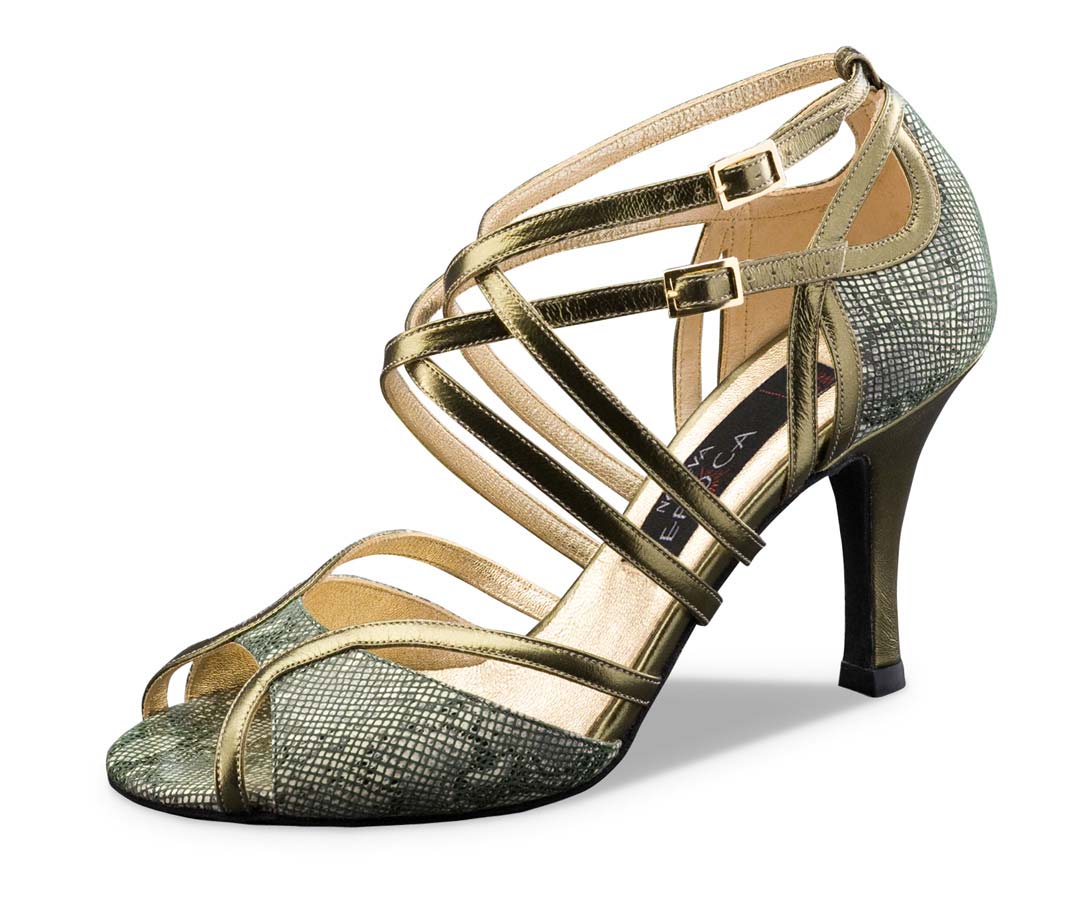 chaussure de danse ouverte Nueva Epoca pour femmes en olive