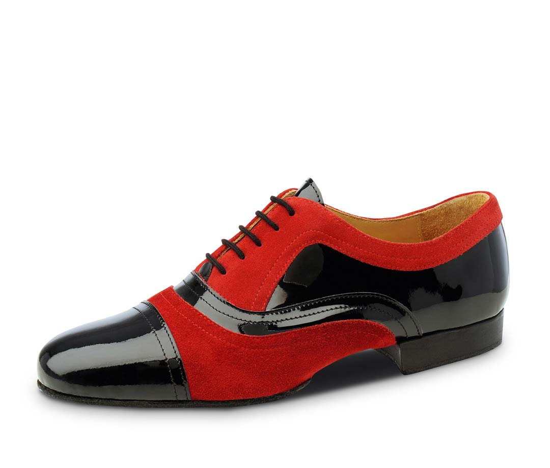 Sucre cuir de vernis daim rouge noir tango kizomba bi semelle