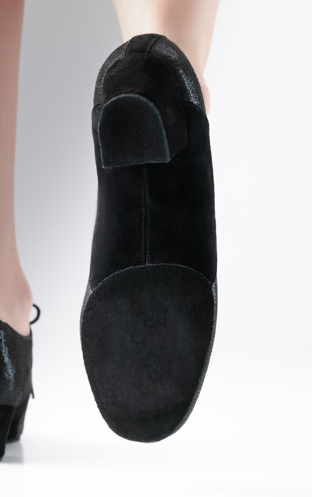 Semelle de chaussure de danse divisée en noir pour la chaussure d'entraînement Brienne d'Anna Kern