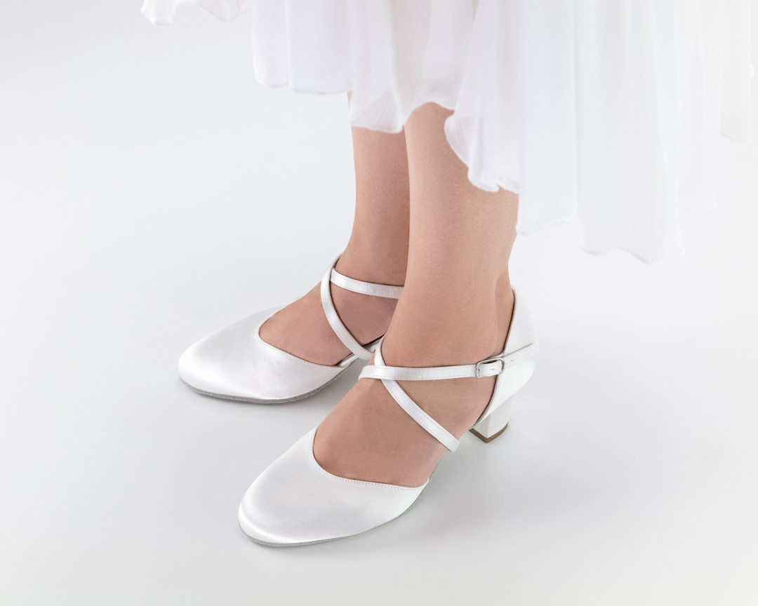 Felice Vue de face de la chaussure de mariée blanche Werner Kern