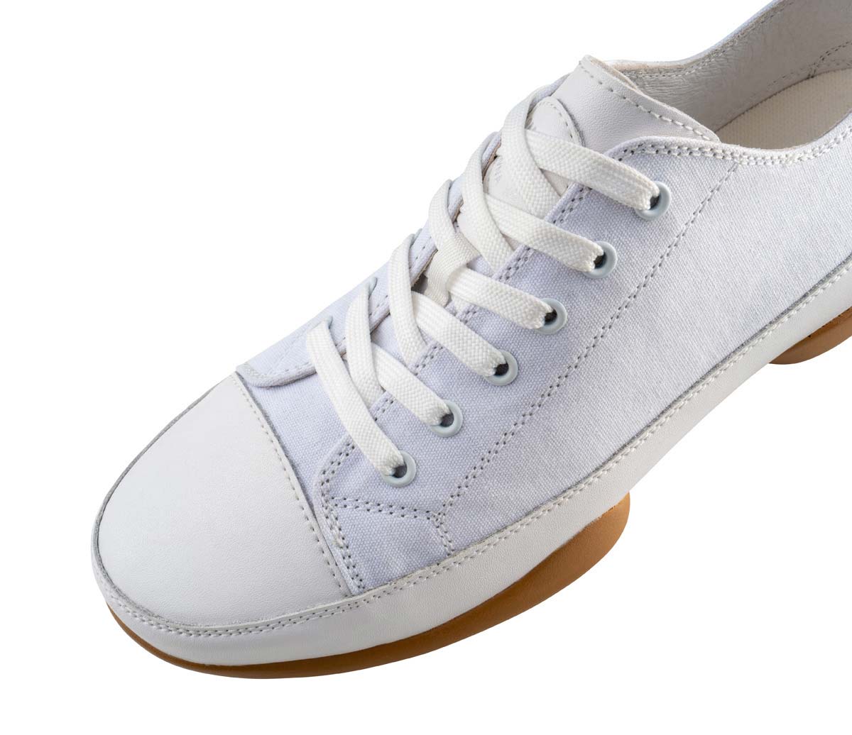 140 Vue détaillée des sneakers de danse blanches pour femmes de Suny