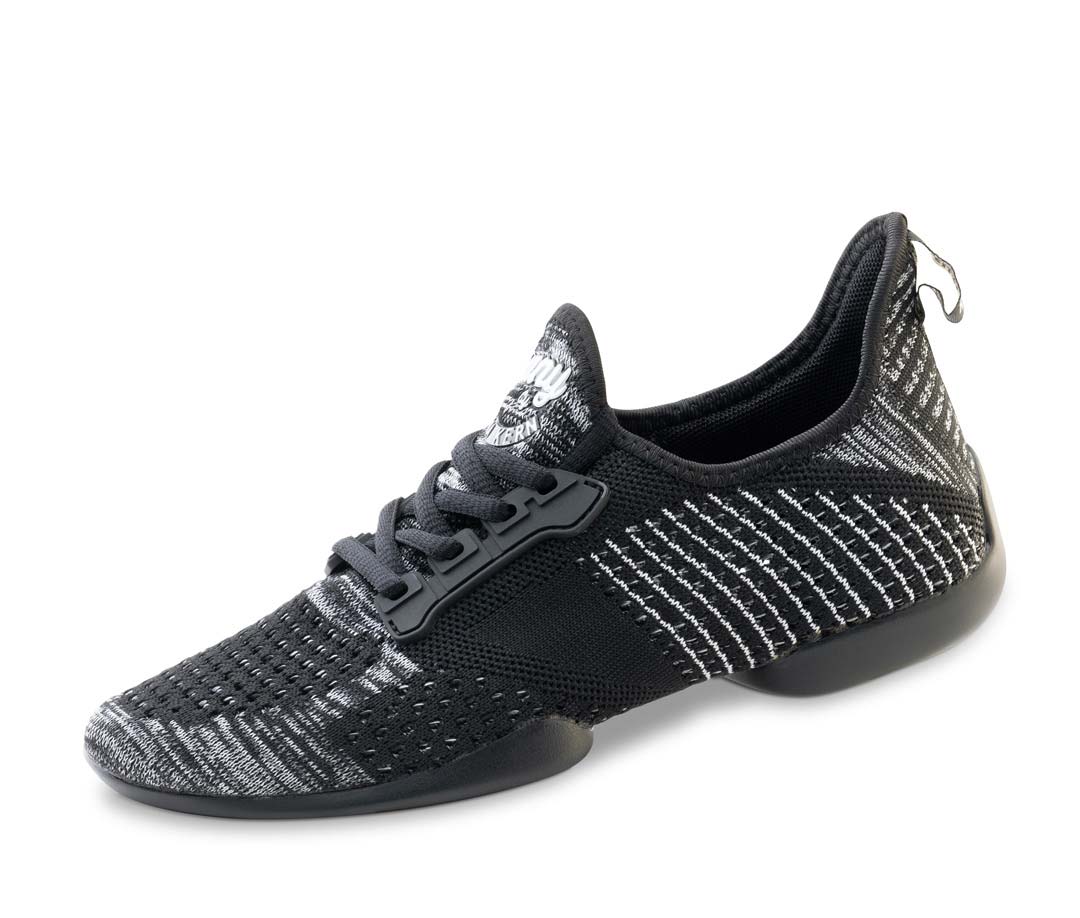 Sneakers de danse Suny pour dames en noir-gris-blanc