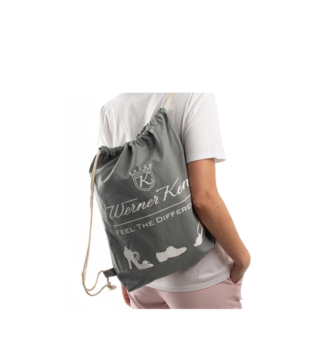 Pochette de gym gris