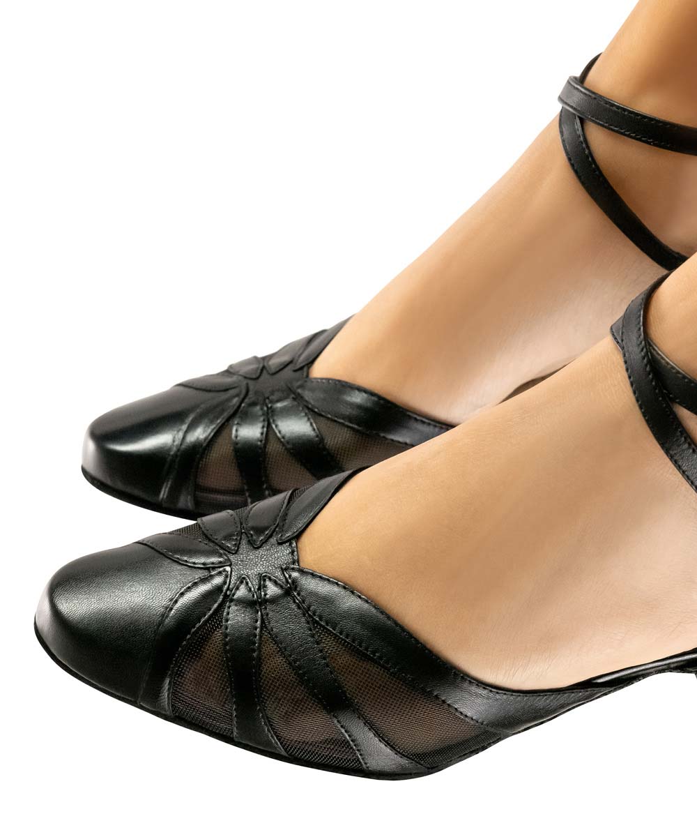 Linda Vue détaillée de la zone de l'avant-pied de la chaussure de danse pour femmes Werner Kern.
