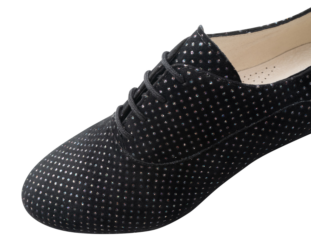 Chaussure de danse Runa - Werner Kern en brocart multicolore, maintien sécurisé et grande flexibilité avec semelle fendue et laçage 4x pour le confort et un soutien optimal, hauteur de talon fantastiquement confortable de 3,5 cm