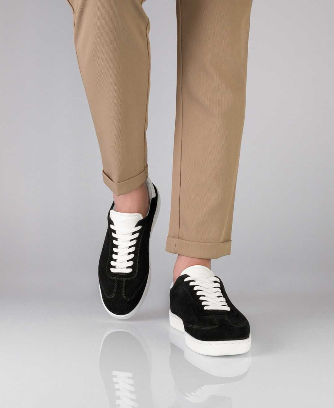 Baskets de danse Suny 7415 en daim noir